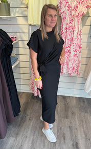 Lilja Klänning Knyt Svart