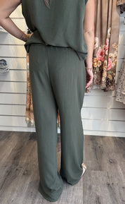 Lilly - Byxa med resår Khaki