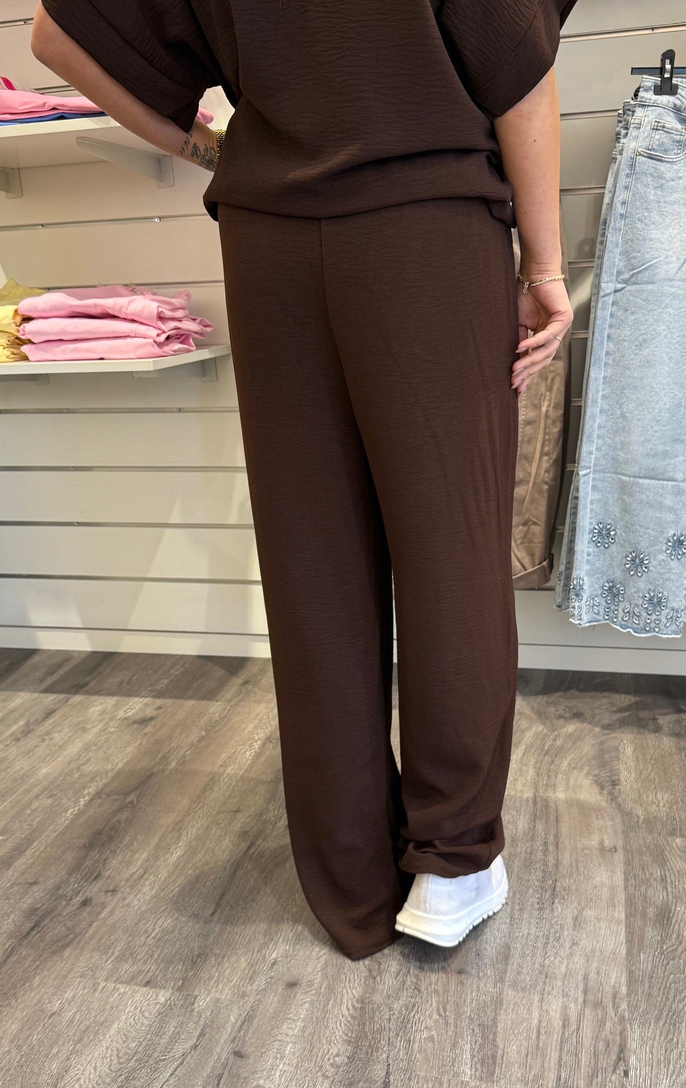 Lilly - Byxa med resår - Choco