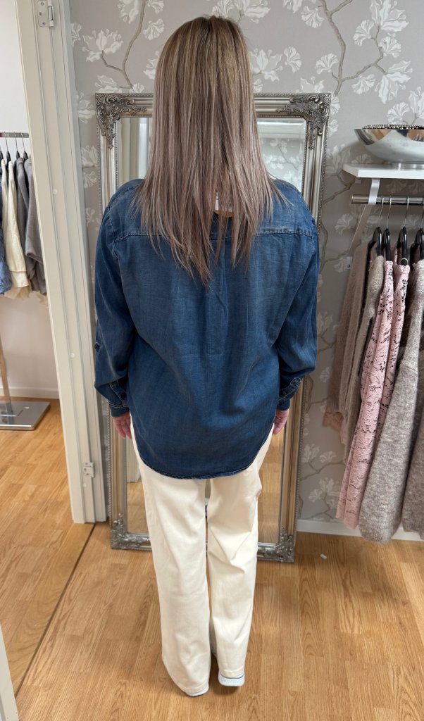 Linnea- JeansSkjorta - Denim-  Nyhet