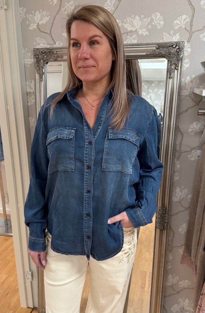 Linnea- JeansSkjorta - Denim-  Nyhet