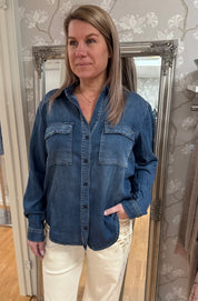 Linnea- JeansSkjorta - Denim-  Nyhet