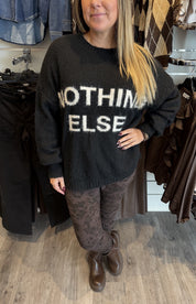 Liria Stickad tröja Svart