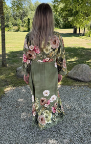 Livia maxiklänning blommig Khaki