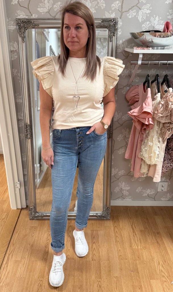 Lois - Topp - Beige - Nyhet