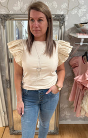 Lois - Topp - Beige - Nyhet