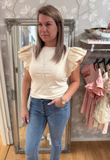 Lois - Topp - Beige - Nyhet