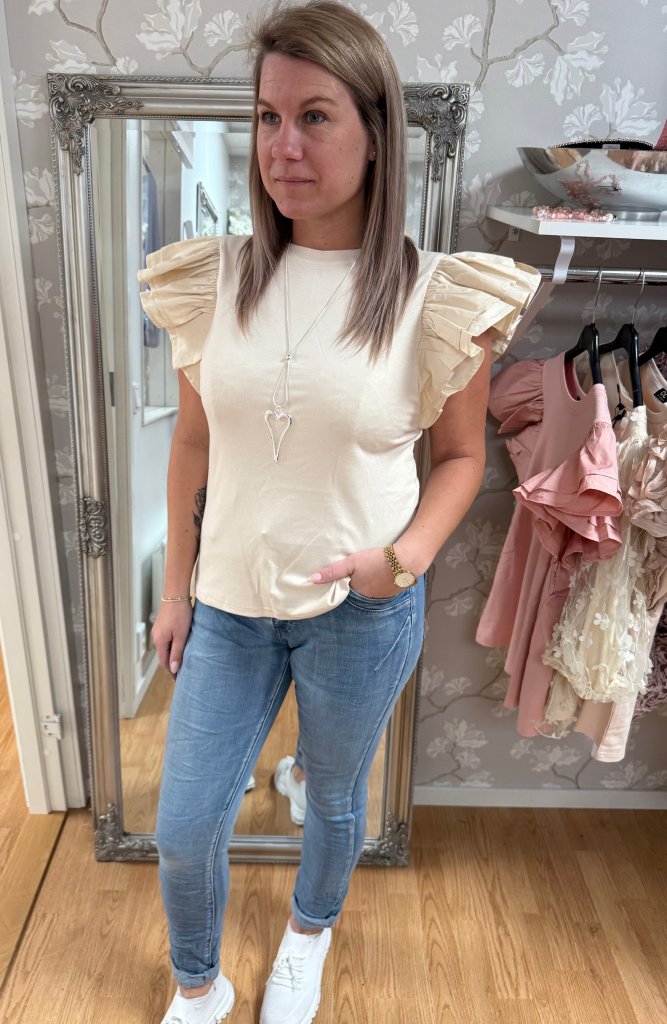 Lois - Topp - Beige - Nyhet