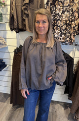 Loreen blus choco