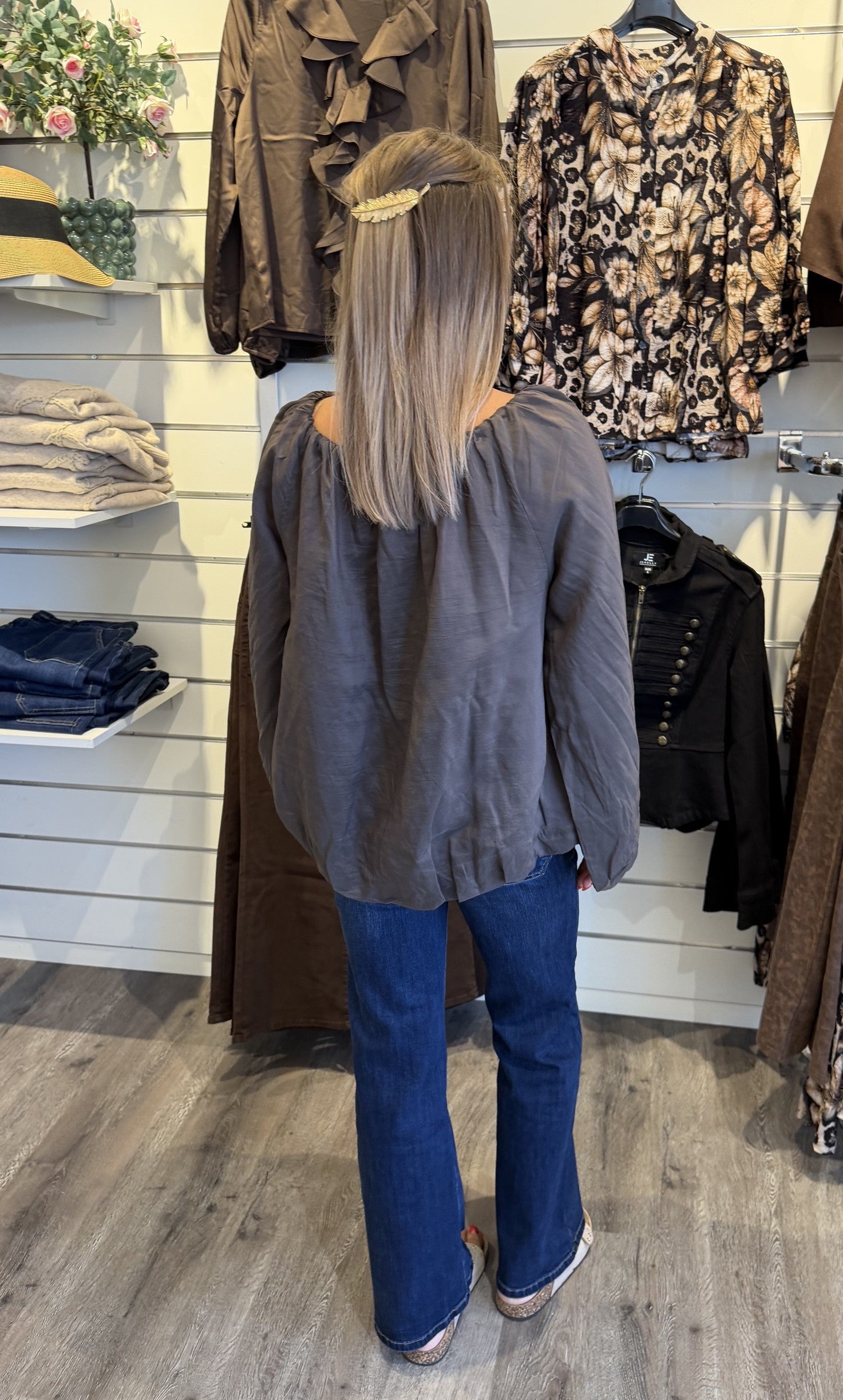 Loreen blus choco