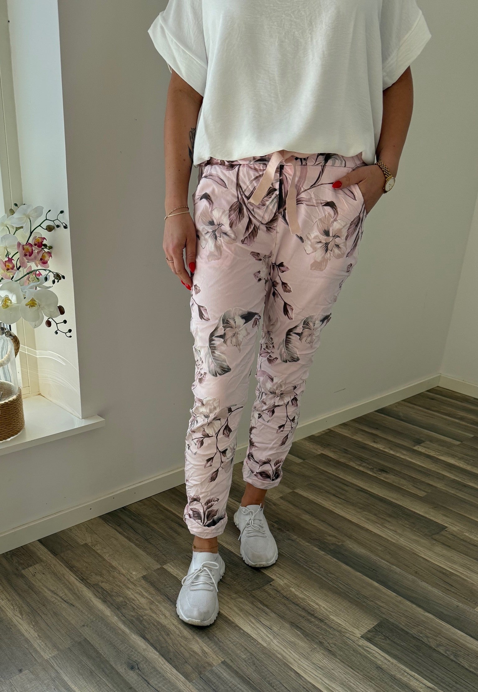 Lovi  - Byxor med Knyt  - Rosa