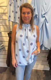 Lucina Topp Prickar Ljusblå