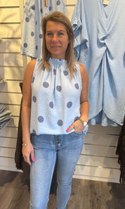 Lucina Topp Prickar Ljusblå