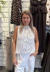 Lucina Topp Zebra Cream