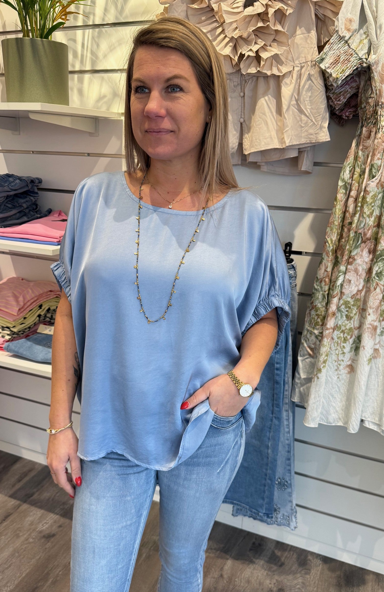 BCMable Satinblus Denimblå