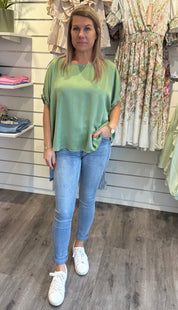 BCMable Satinblus Sage Green