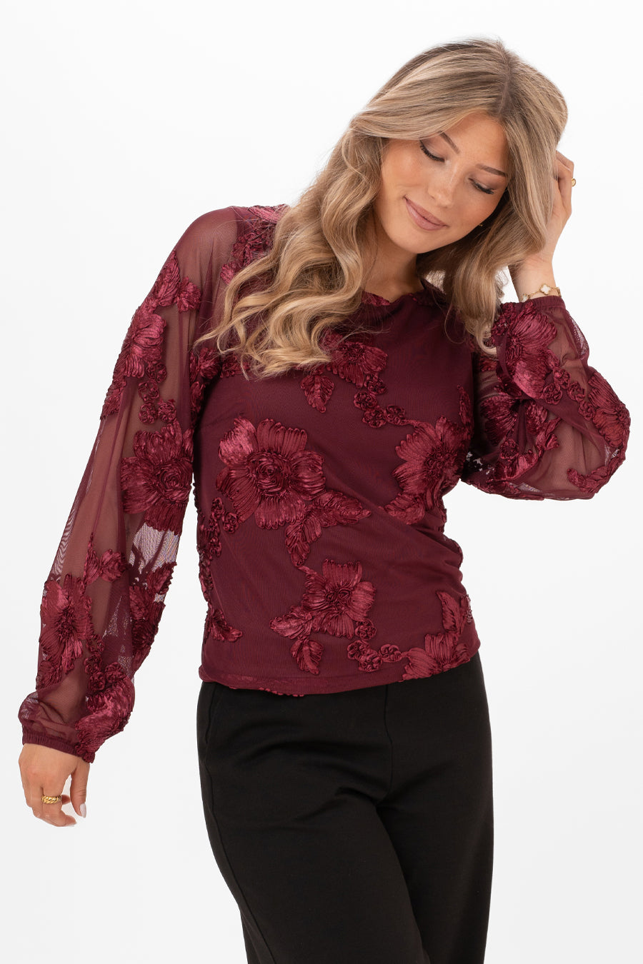 Maeve blus bordo