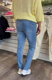 Magda - Jeans med Knyt - Ljus denim