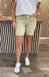 Magda - Shorts med Knyt - Beige