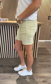 Magda - Shorts med Knyt - Beige