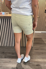 Magda - Shorts med Knyt - Beige