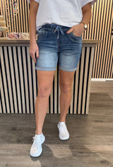 Magda - Shorts med Knyt - Denim