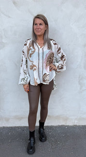 Maja - Vaxade Leggings - Choco