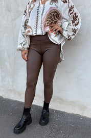 Maja - Vaxade Leggings - Choco
