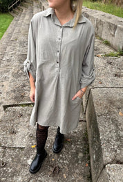 Lollo- Manchester Klänning - Taupe