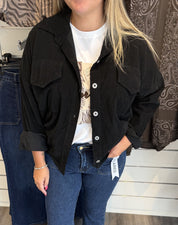 Maria Skjortjacka Manchester Svart