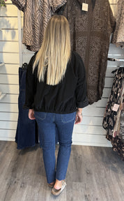 Maria Skjortjacka Manchester Svart