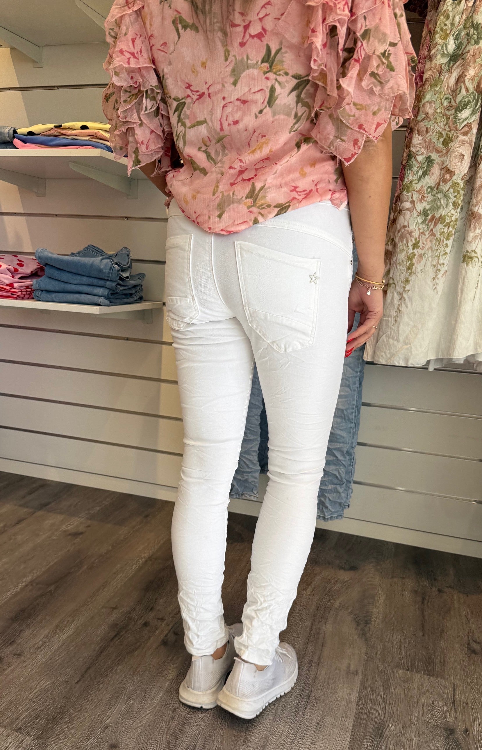 Marta jeans vit 2573