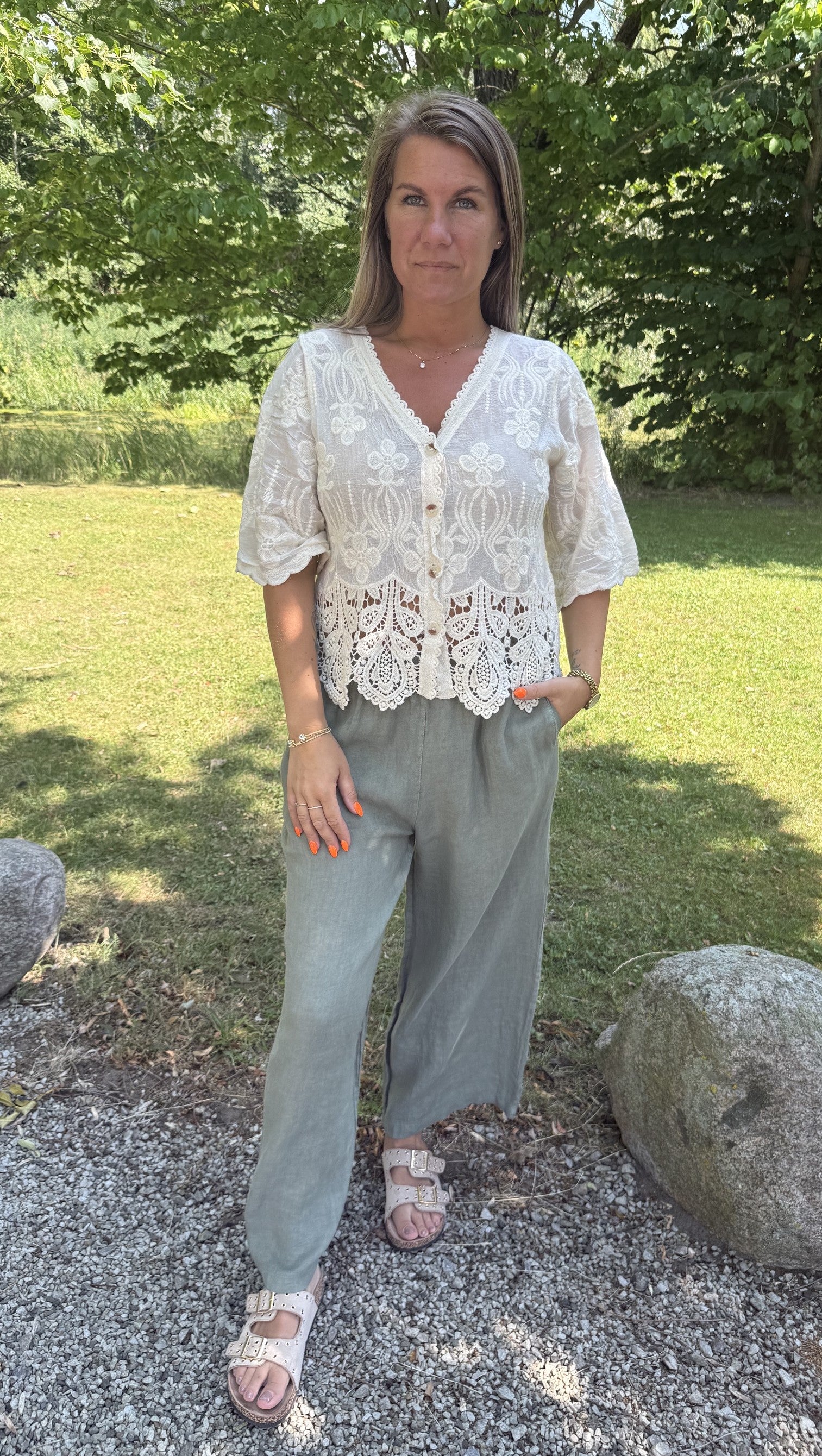 Maya Bomullstopp Beige