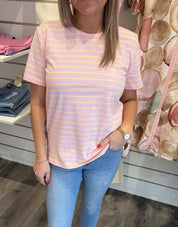 BCMay T-shirt  Randig  Candy Yellow