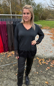 Melina - Topp - Spets - Svart