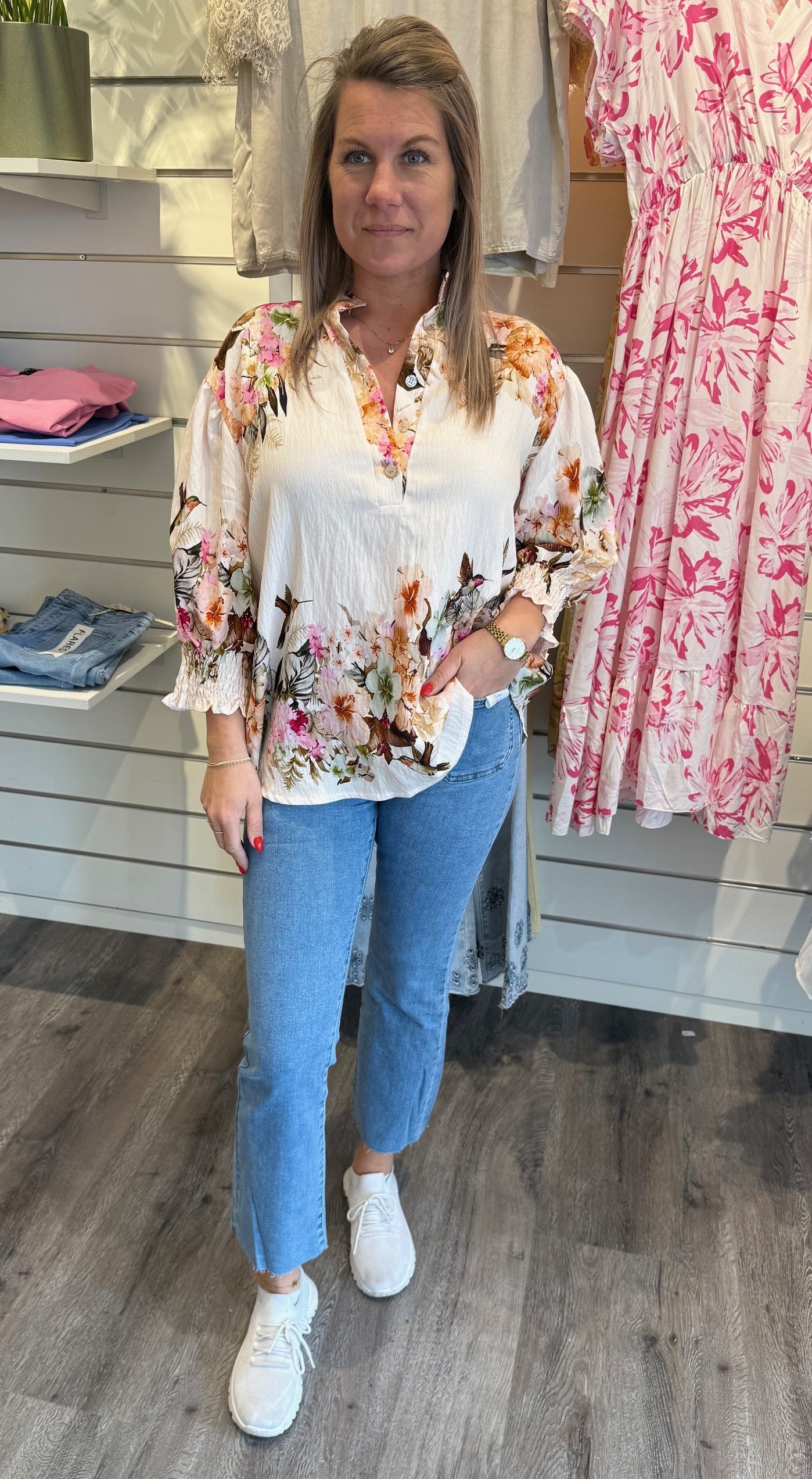 Melisande blus Beige