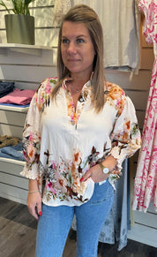 Melisande blus Beige