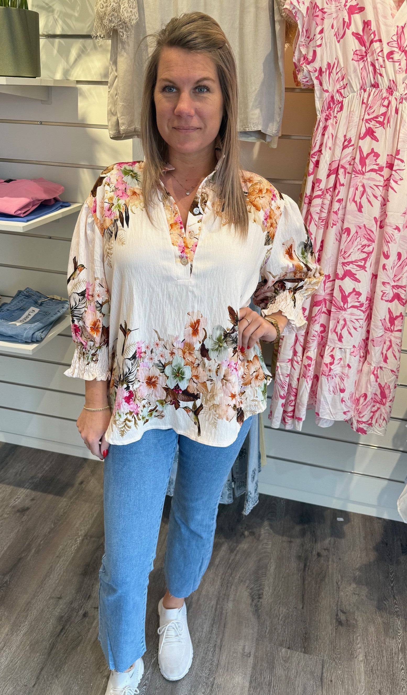 Melisande blus Beige