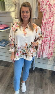 Melisande blus Beige