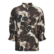Melisande blus flower choco
