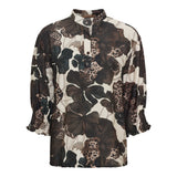 Melisande blus flower choco