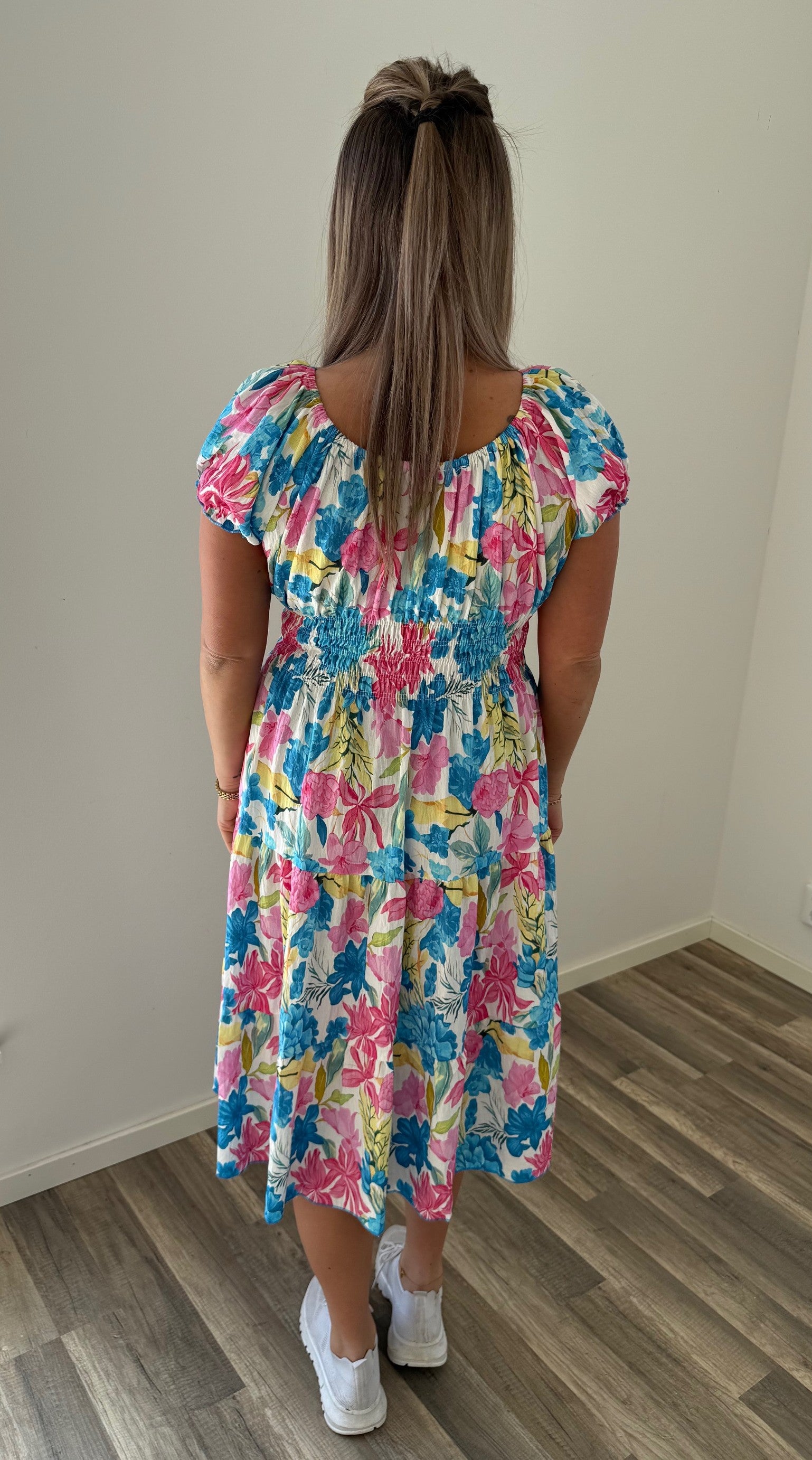 Messa - Klänning - FlowerC14 - Blå