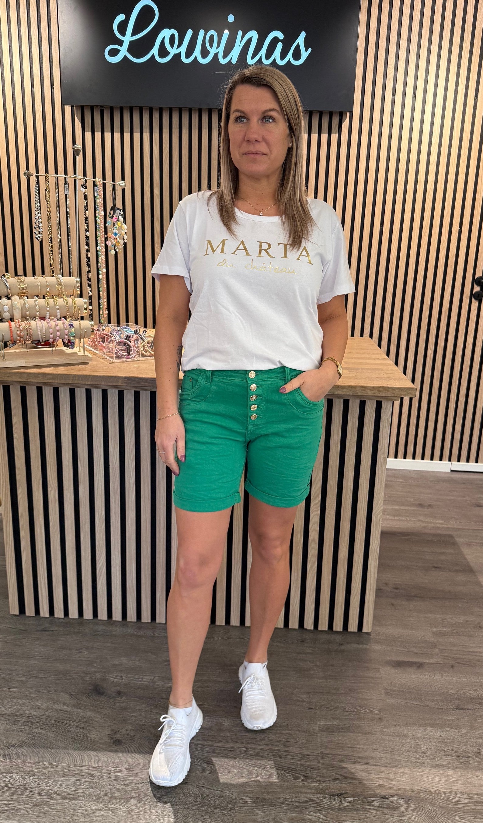 Mila - Shorts - Grön