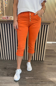 Mila - Trekvartsbyxor - Orange - Nyhet