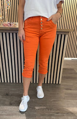 Mila - Trekvartsbyxor - Orange - Nyhet
