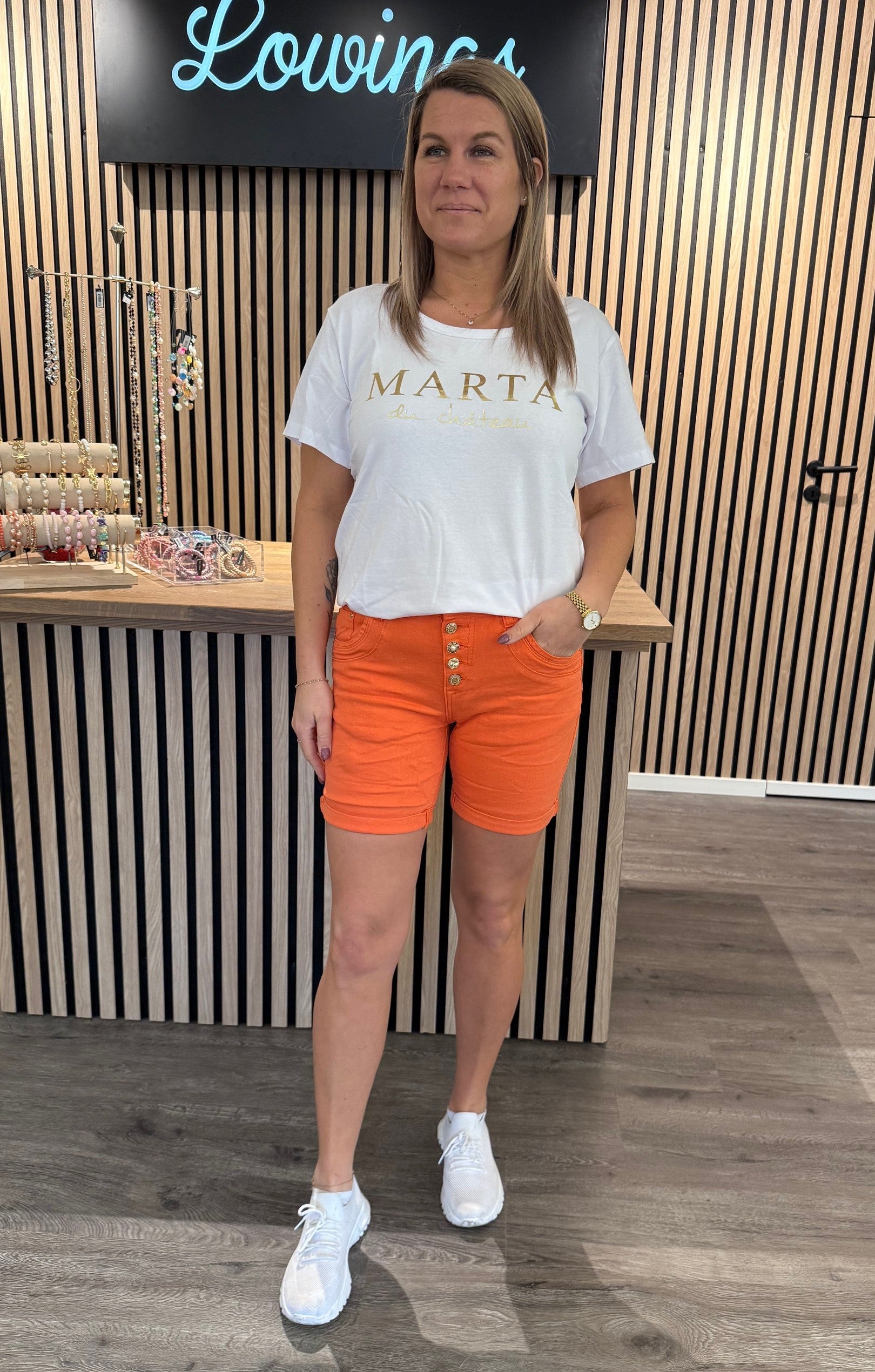 Mila - Shorts - Orange