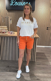Mila - Shorts - Orange