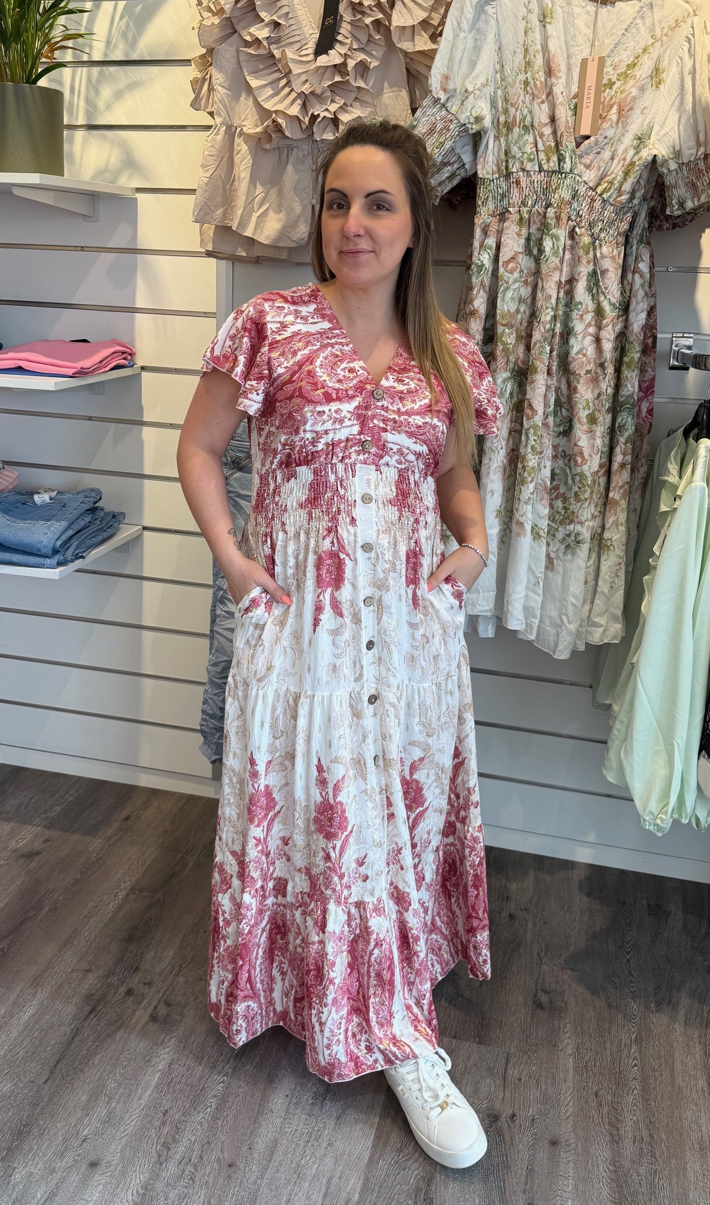 Mindy Klänning mönster Rosa402A15