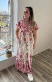 Mindy Klänning mönster Rosa402A15