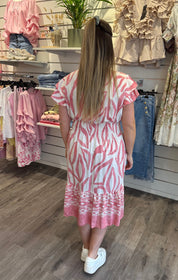 Mindy kort klänning rosa496U